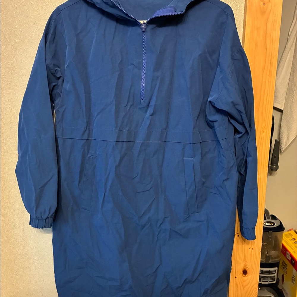 Blue Hooded Terzi Dükkanı Modest Turkish Jacket Sz Lg